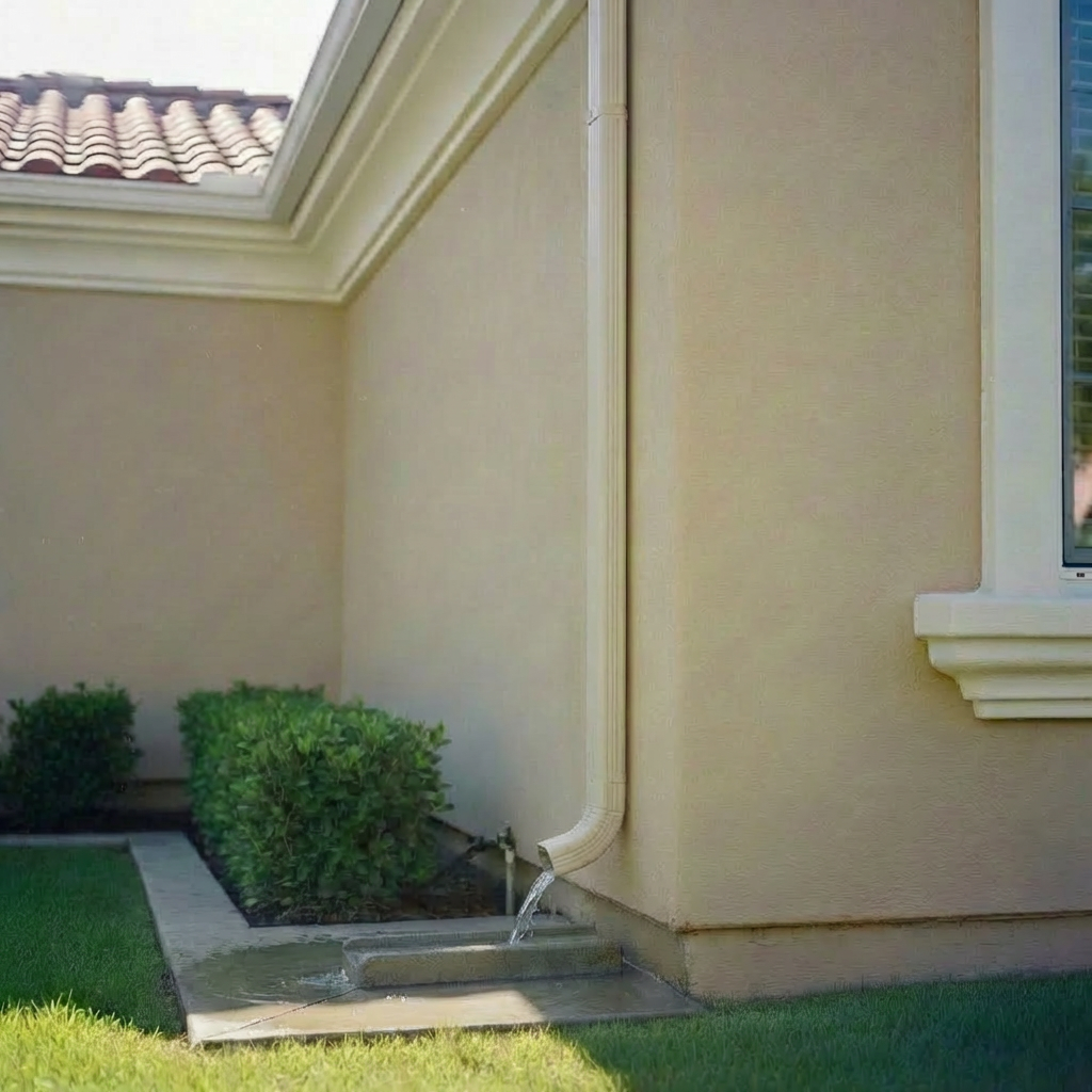 Downspouts Before Clearing