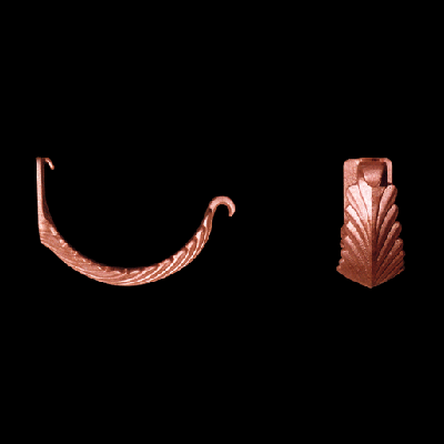 Acanthus gutter bracket