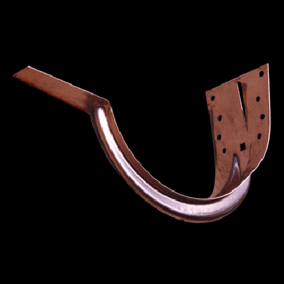 Stamped flanged gutter bracket