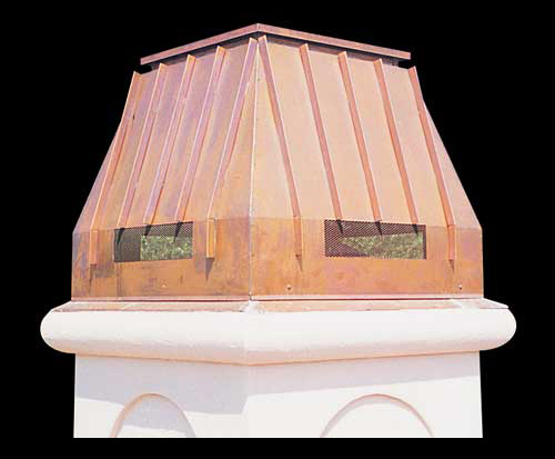 Chimney cap designs 5 through 8